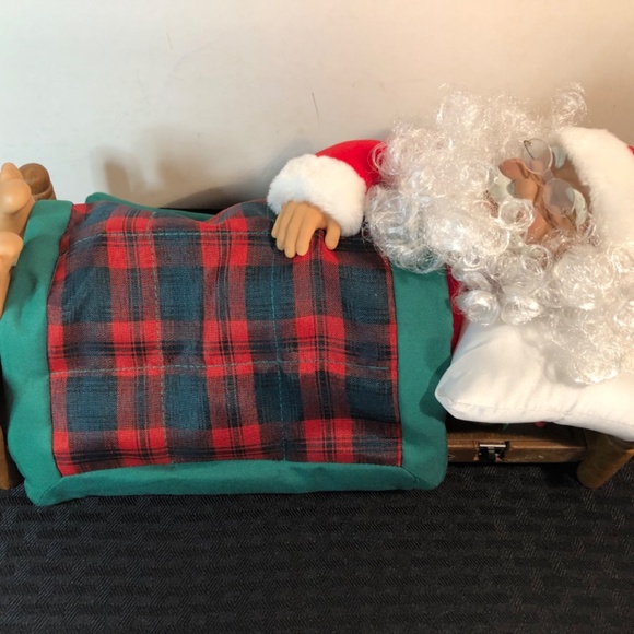 Vintage 1992 Telco Sleeping Santa Claus Sleeps Snores - Picture 11 of 11